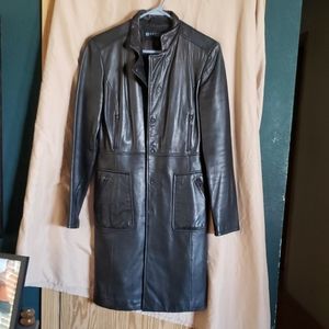 Leather coat
